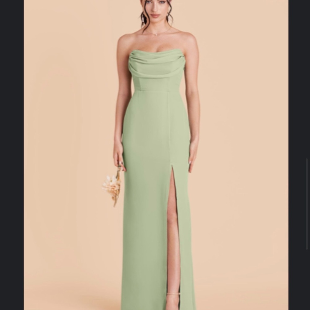 Birdy Grey Strapless Sage Gown